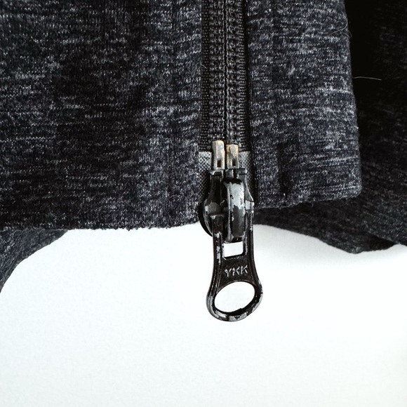 Lululemon Stride Jacket II Black Heathered Coal / Grey - Size 6 - Picture 2 of 6